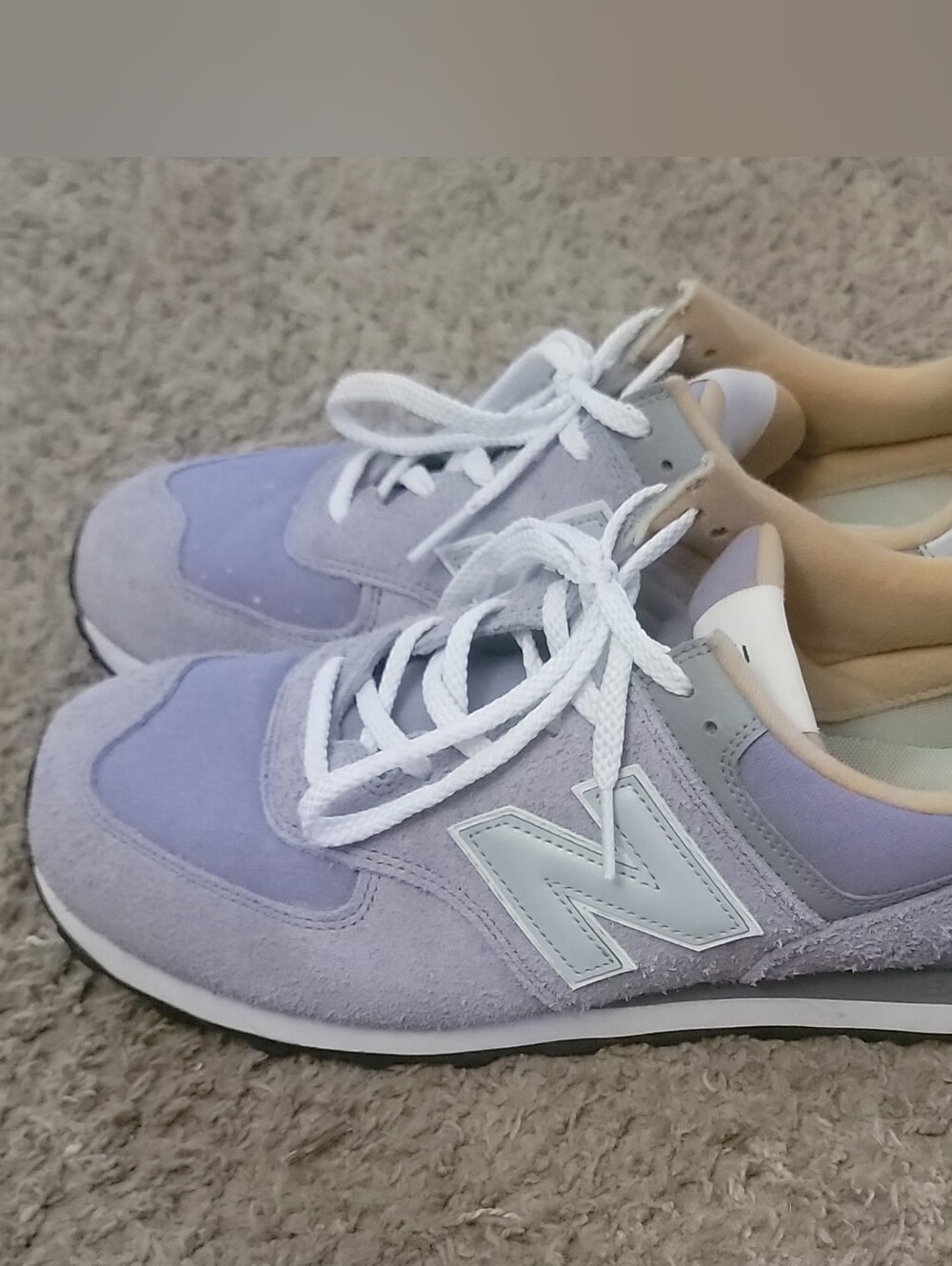 New Balance 574 Mystic Purple Suede Low Top Sneakers U574BGG Men's